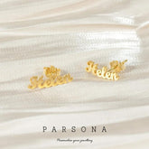 Golden Customize Earrings